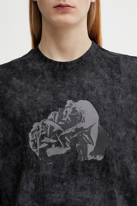 Alpha Industries Desert Rose t-shirt bawełniany męski czarny 766026