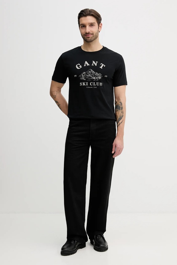 Gant t-shirt in cotone 2003388 nero SS26