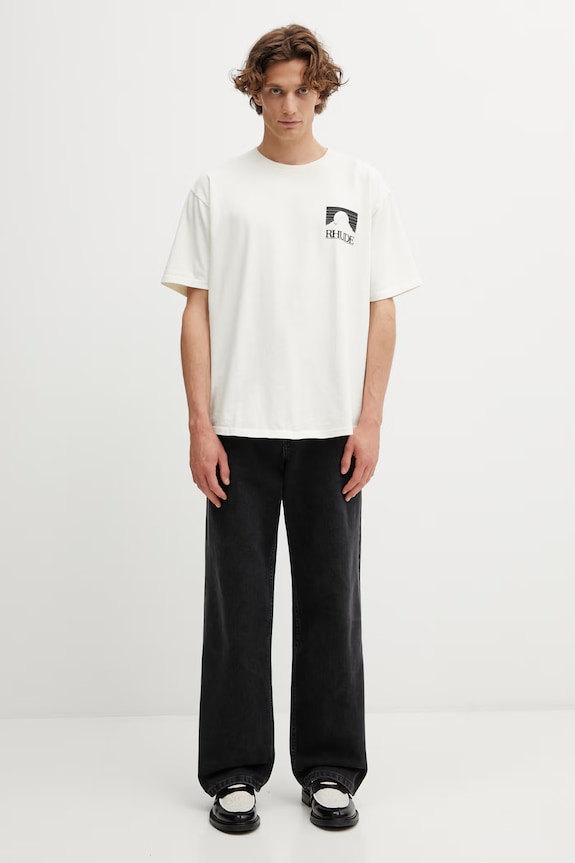 Хлопковая футболка RHUDE Moonlight Pack RHPS26TT07012 бежевый