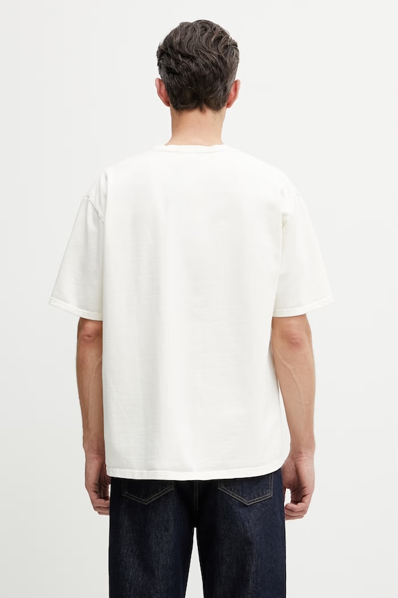 Îmbrăcăminte RHUDE Rossa tricou din bumbac bărbătesc RHSS26TT01012 bej