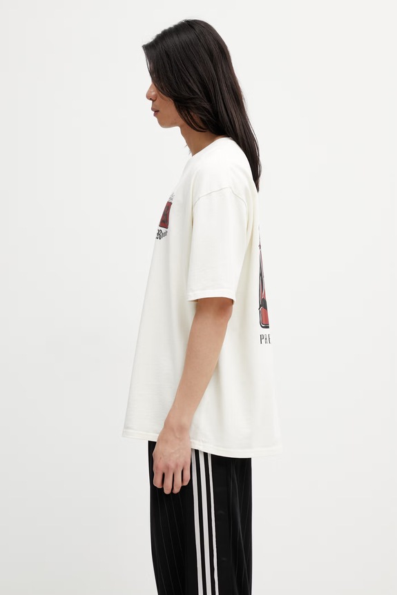 RHUDE Fumar 91 футболка из хлопка для мужчин RHSS26TT07012 бежевый SS26