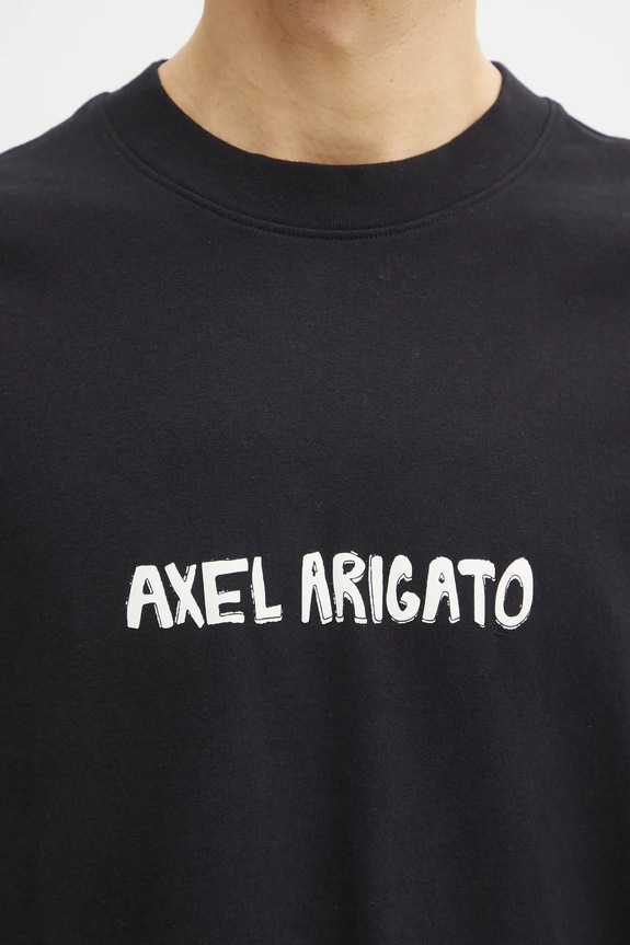Памучна тениска Axel Arigato Bale T-Shirt черен A3845001