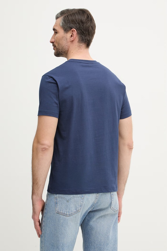 Ρούχα Βαμβακερό μπλουζάκι Trussardi G0308000134N σκούρο μπλε
