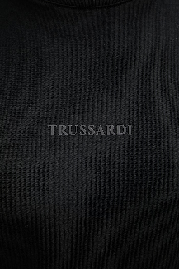 Trussardi t-shirt férfi pamut G0428000094N fekete