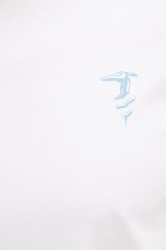 Trussardi T-shirt Ανδρικό βαμβακερό G0568000127N λευκό