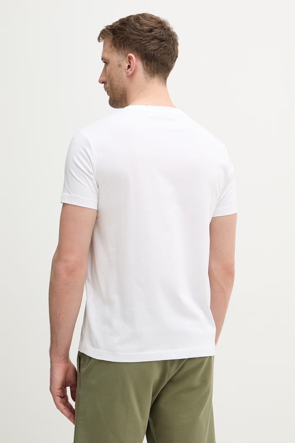 Ρούχα Βαμβακερό μπλουζάκι Trussardi G0688000163N λευκό