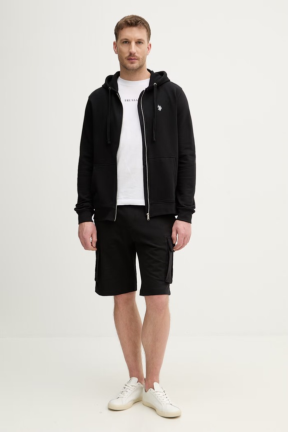 Βαμβακερό μπλουζάκι Trussardi G0698000164N λευκό SS26