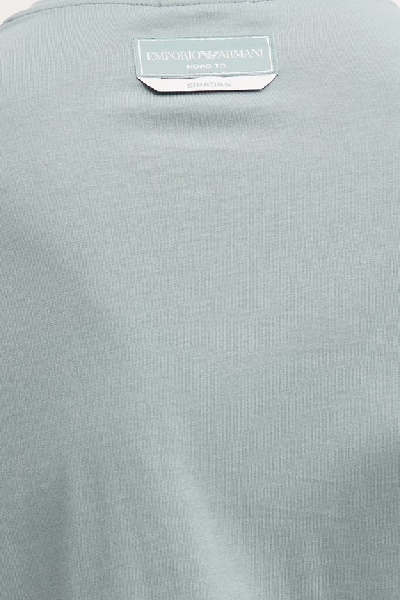 Emporio Armani Underwear pánske bavlnené tričko tyrkysová EM000574.AF20447
