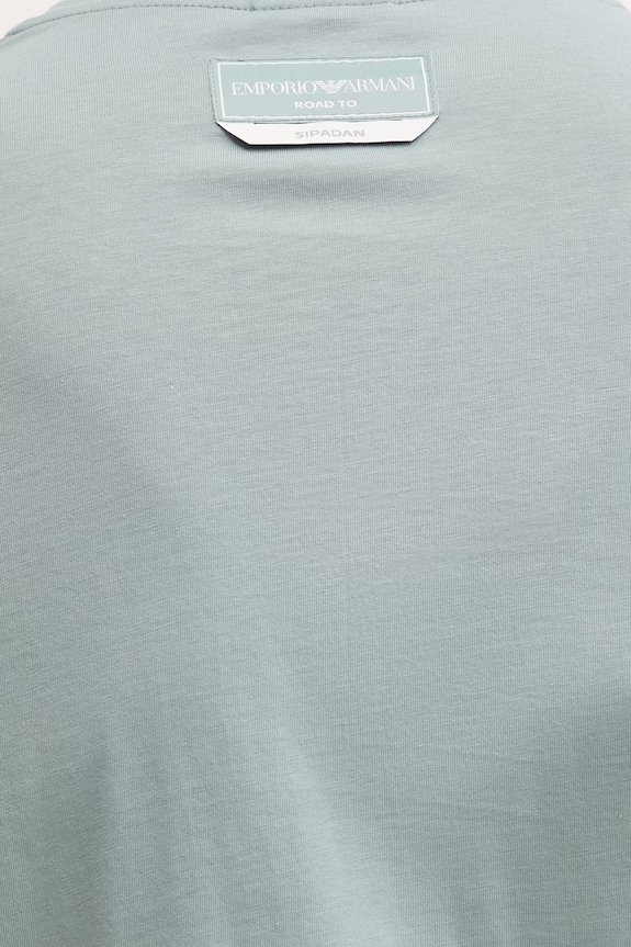 Emporio Armani Underwear pánske bavlnené tričko tyrkysová EM000574.AF20447