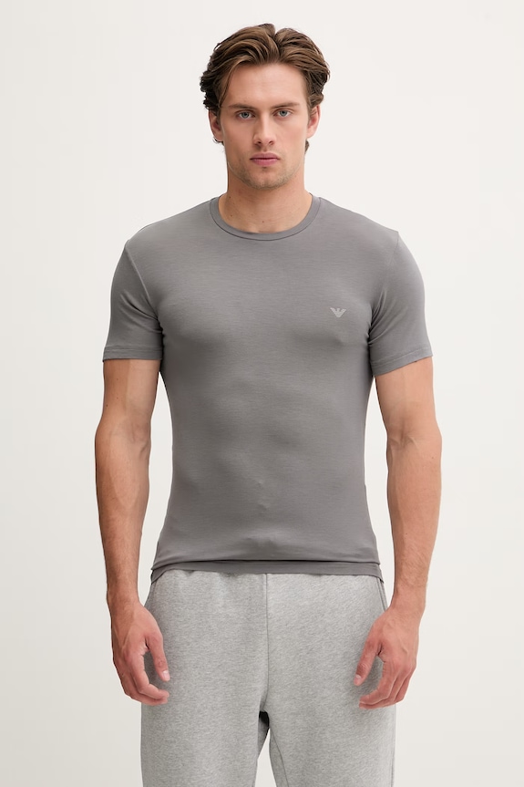 Emporio Armani Underwear basic tričko pánské s viskózou 2-pack EM001849.AF18893 černá SS26