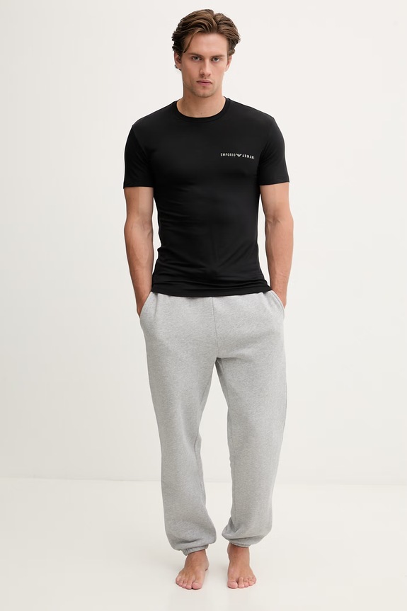 Oblečení Emporio Armani Underwear basic tričko pánské s viskózou 2-pack EM001849.AF18893 černá