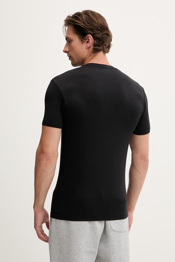 Emporio Armani Underwear basic tričko pánské s viskózou 2-pack černá EM001849.AF18893