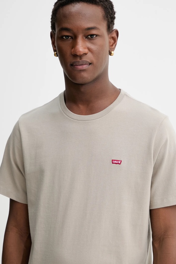Bavlnené tričko Levi's SS ORIGINAL HM TEE béžová 56605.0301