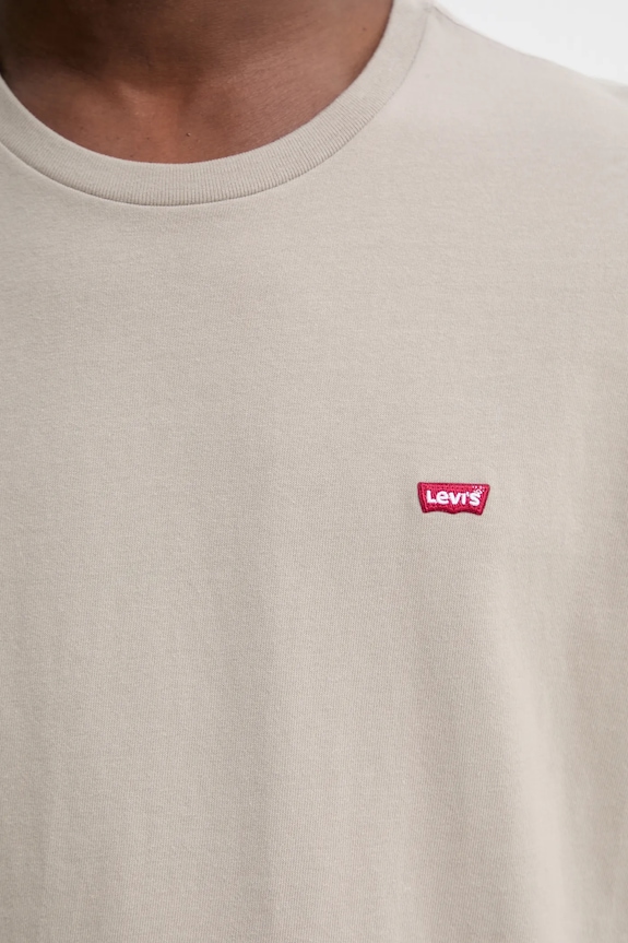 Bavlnené tričko Levi's SS ORIGINAL HM TEE 56605.0301 béžová