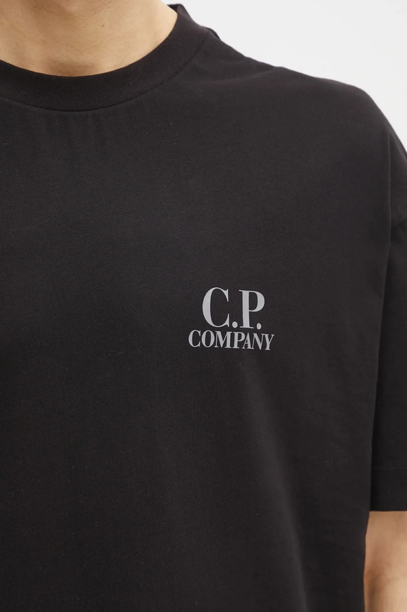 C.P. Company t-shirt in cotone nero 20CMTS086A005100W