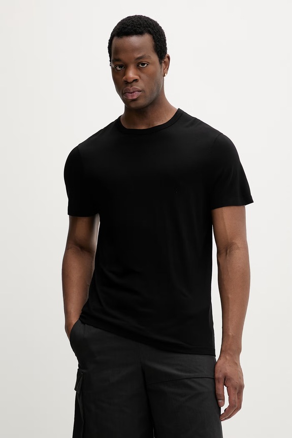 Heliot Emil t-shirt sima fekete SS26PRE.M.09.158.BLK01