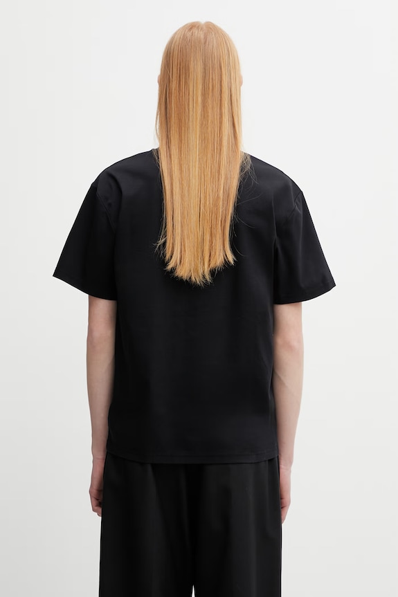 Odzież HELIOT EMIL t-shirt bawełniany męski SS26.M.09.170.BLK01 czarny