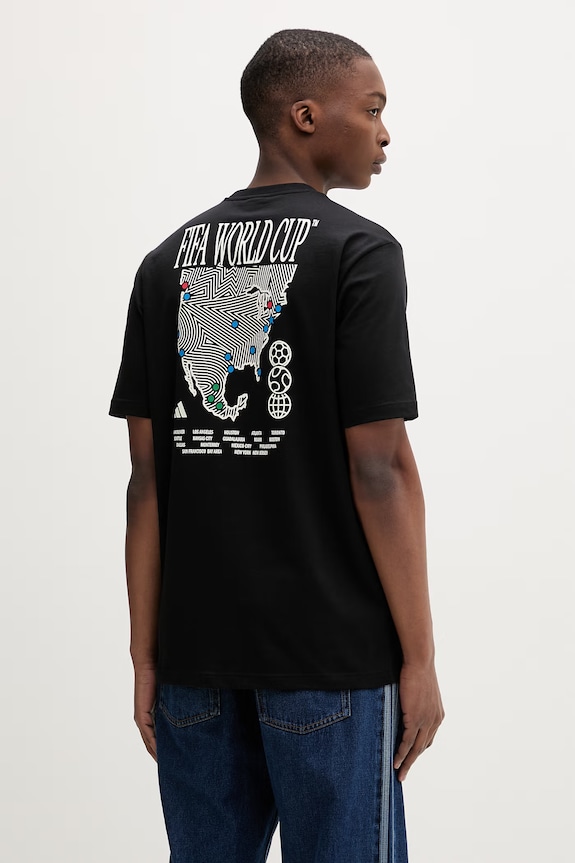 adidas tricou pentru bărbați, din bumbac negru KB2532
