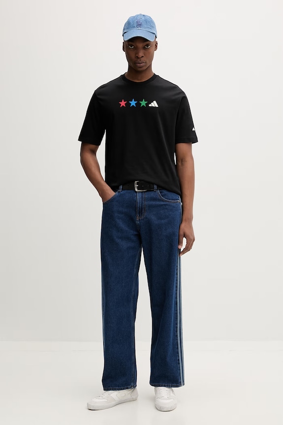 adidas tricou pentru bărbați, din bumbac KB2532 negru SS26