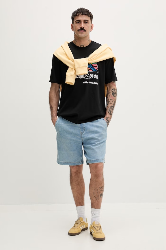 adidas Originals tričko pánske bavlnené KC7920 čierna SS26