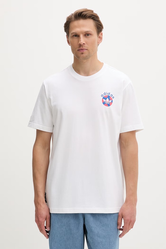 Oblečenie adidas Originals tričko pánske bavlnené KD1424 biela
