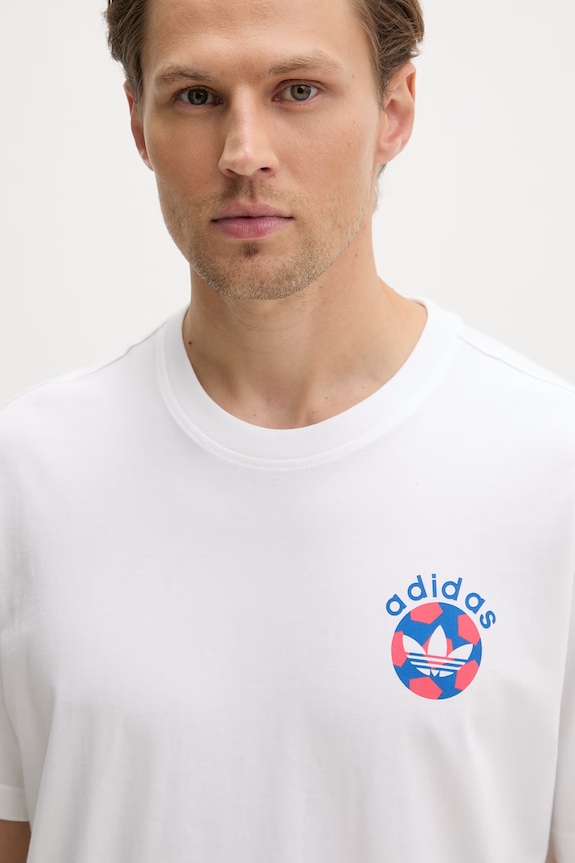 adidas Originals tričko pánske bavlnené biela KD1424