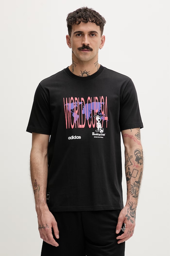 adidas Originals tričko pánske bavlnené čierna KD1444