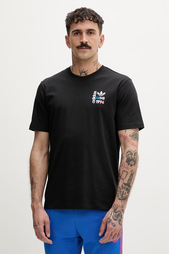 Oblečenie adidas Originals tričko dámske bavlnené USA 94 KD3818 čierna