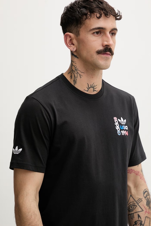 adidas Originals tričko dámske bavlnené USA 94 čierna KD3818