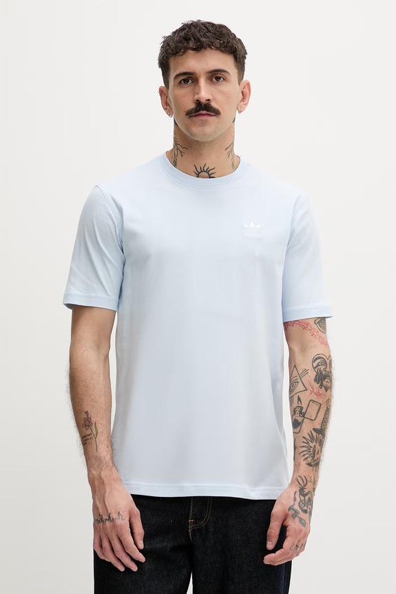 adidas Originals tričko pánske bavlnené modrá KE1195