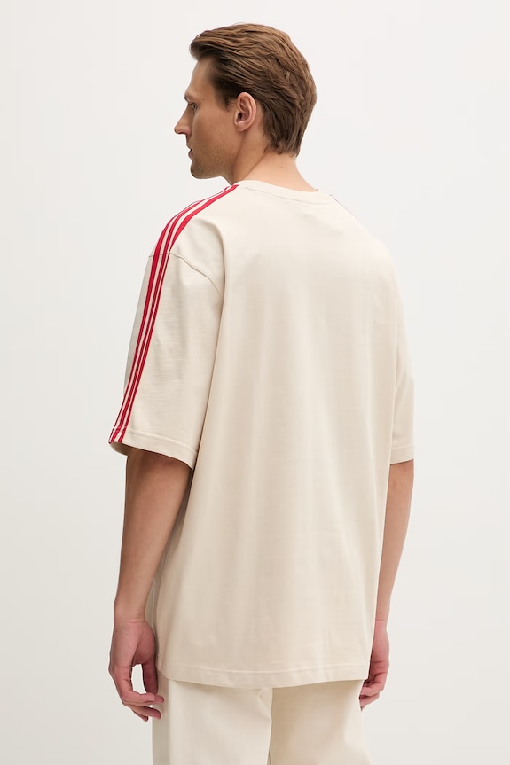 Odzież adidas Originals T-shirt męski bawełniany KE1589 beżowy