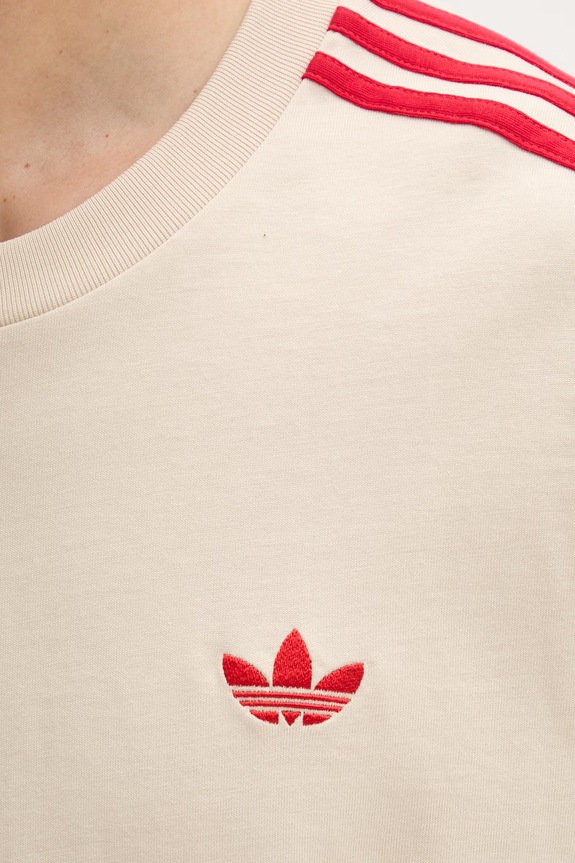 adidas Originals T-shirt męski bawełniany KE1589 beżowy