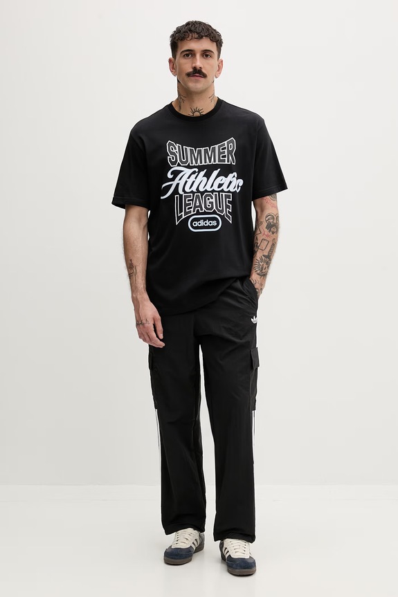 adidas Originals tričko pánske bavlnené KE2234 čierna SS26