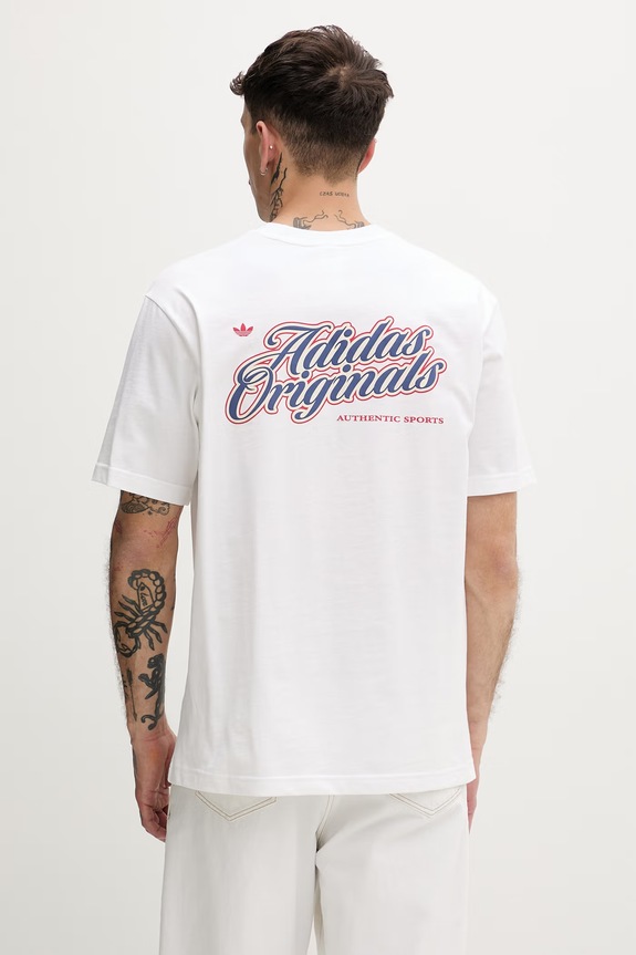 adidas Originals tričko pánske bavlnené biela KE2248