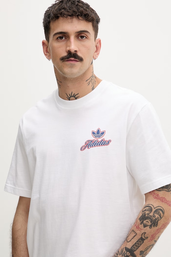 adidas Originals tričko pánske bavlnené biela KE2248