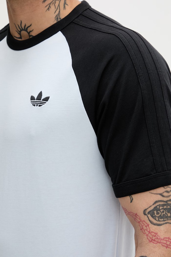 adidas Originals tričko pánske bavlnené modrá KE2423