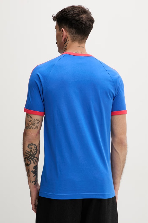 Oblečenie adidas Originals tričko pánske bavlnené KE3531 modrá