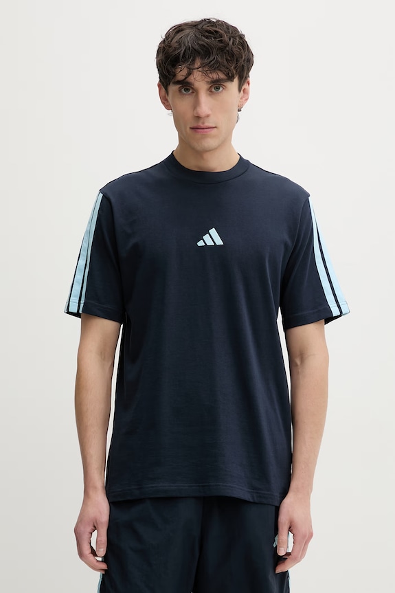 adidas t-shirt Ανδρικό βαμβακερό σκούρο μπλε KE5605