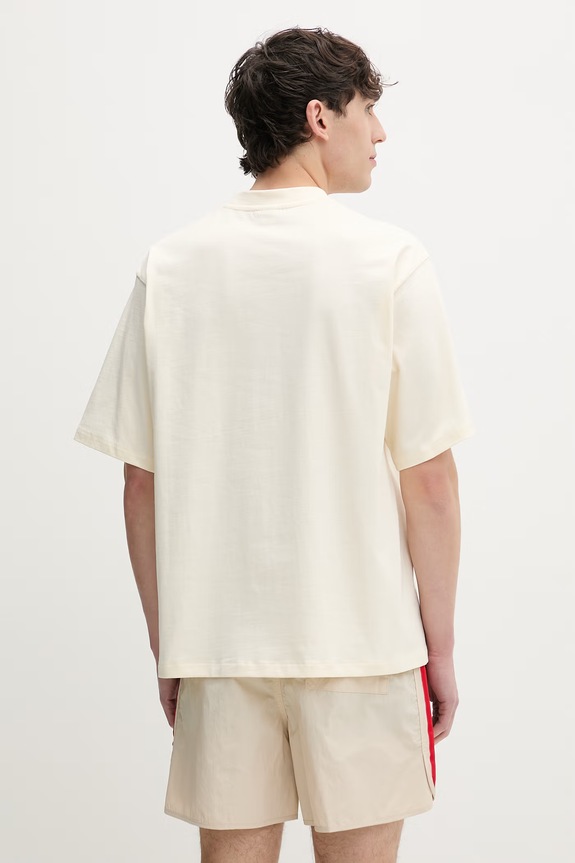 Ρούχα adidas Originals t-shirt ανδρικό βαμβακερό KU9207 μπεζ