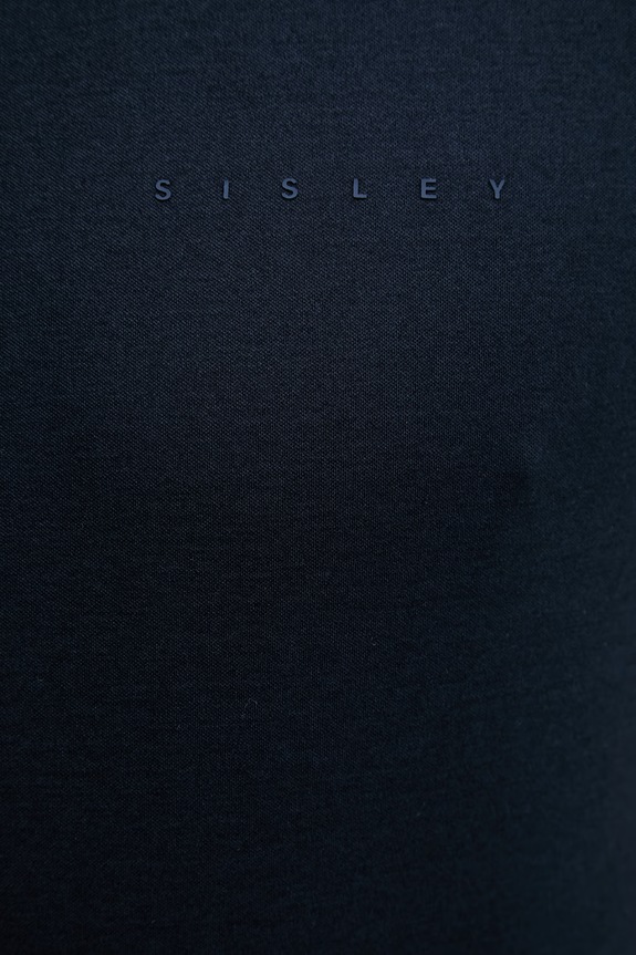 Sisley tricou pentru bărbați, din bumbac 3H6TS104S bleumarin