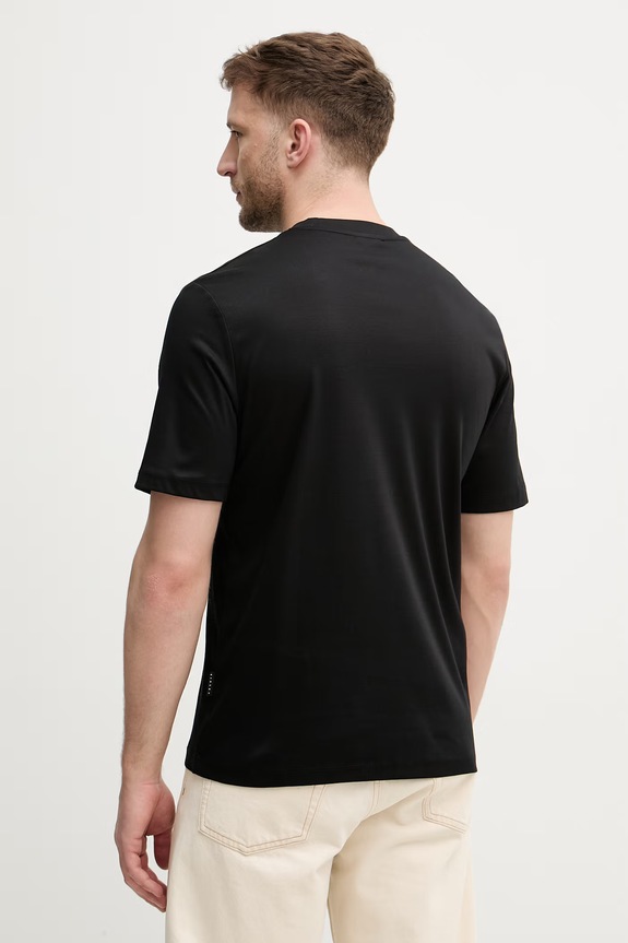 Îmbrăcăminte Sisley tricou pentru bărbați, din bumbac 3H6TS104S negru