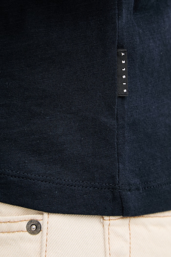 Sisley tricou pentru bărbați, din bumbac 3WF0S1052 bleumarin