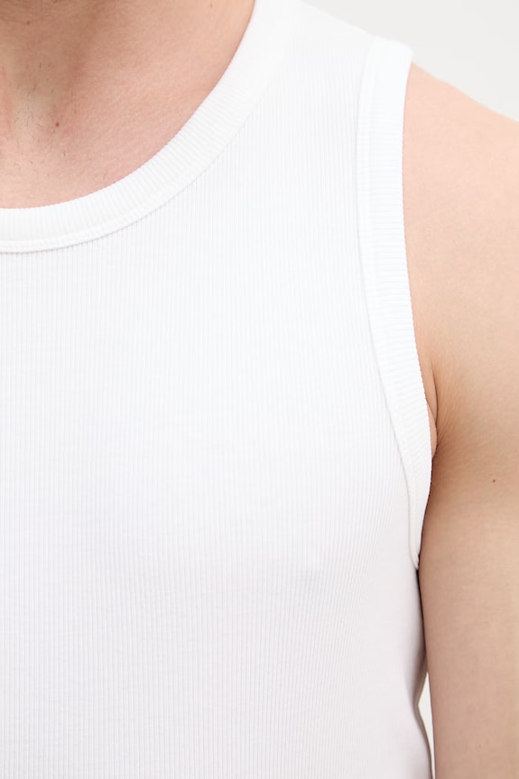 Sisley top męski z bawełną 3WIZSH002 biały