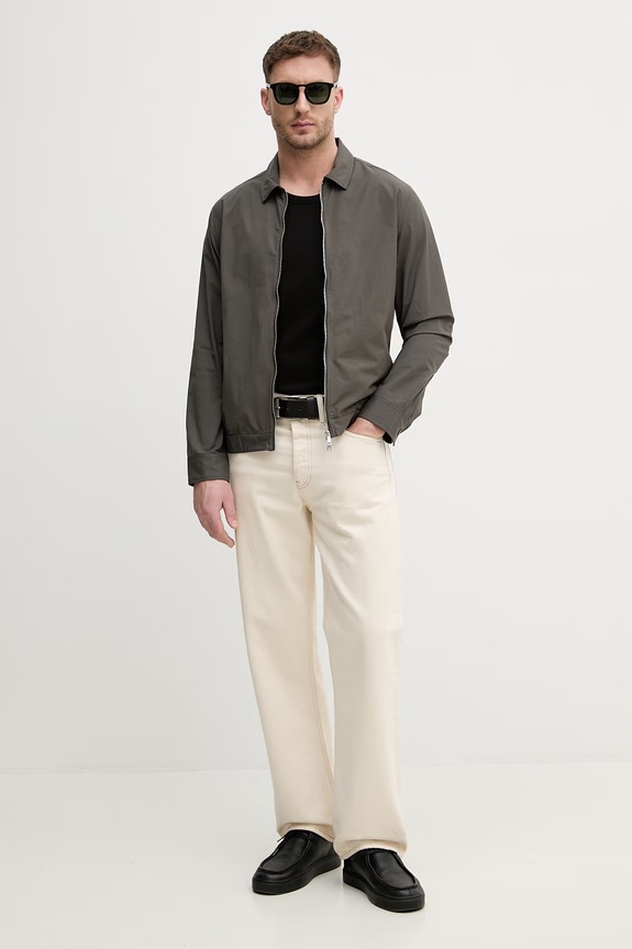 Sisley top męski z bawełną 3WIZSH002 czarny SS26