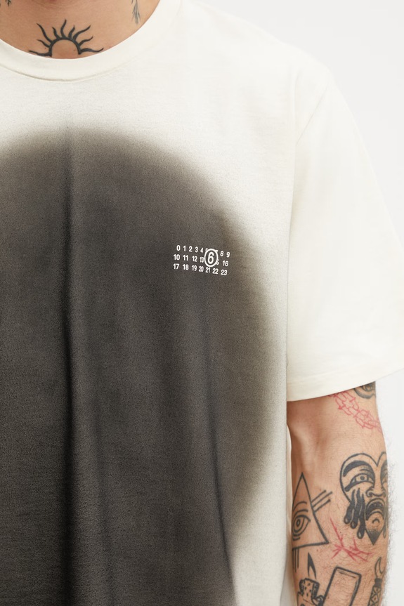 MM6 Maison Margiela t-shirt ανδρικό βαμβακερό μπεζ SH0GC0064.M20177