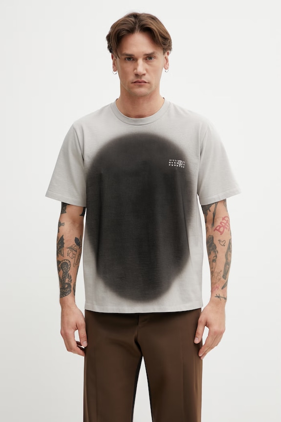 MM6 Maison Margiela T-shirt cotton Men's gray SH0GC0064.M20177