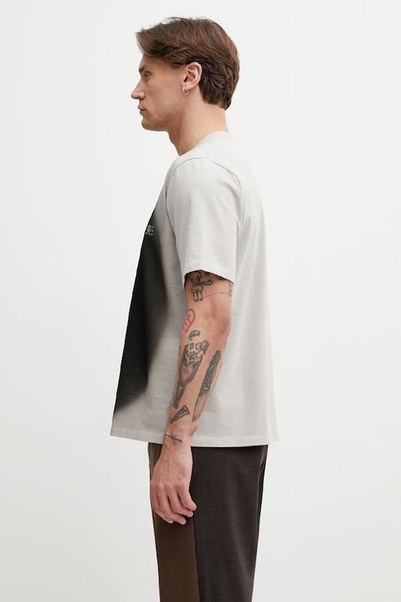 MM6 Maison Margiela t-shirt ανδρικό βαμβακερό SH0GC0064.M20177 γκρί SS26