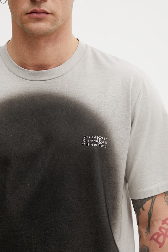 MM6 Maison Margiela T-shirt cotton Men's gray SH0GC0064.M20177