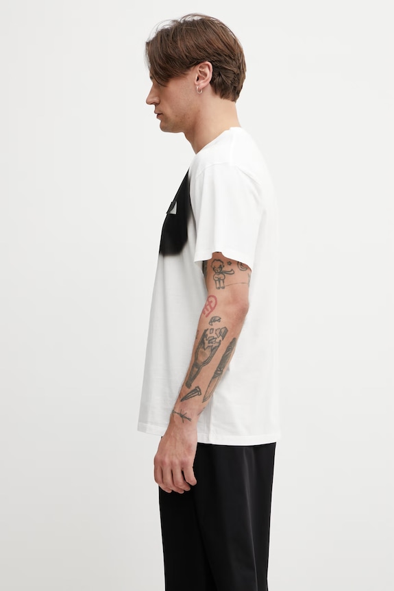 MM6 Maison Margiela t-shirt ανδρικό βαμβακερό SH0GC0067.M20048 λευκό SS26