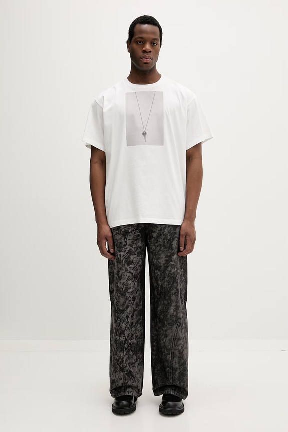 Bavlněné tričko MM6 Maison Margiela SH0GC0068.M20050 bílá SS26